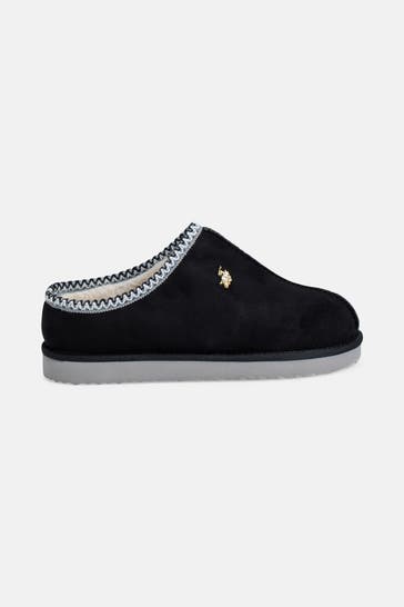 U.S. POLO ASSN. Hausschuhe 'Vereny' schwarz