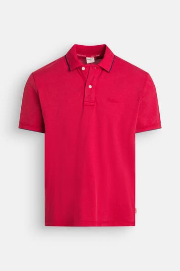 PEPE JEANS Polo-Shirt 'John' rot