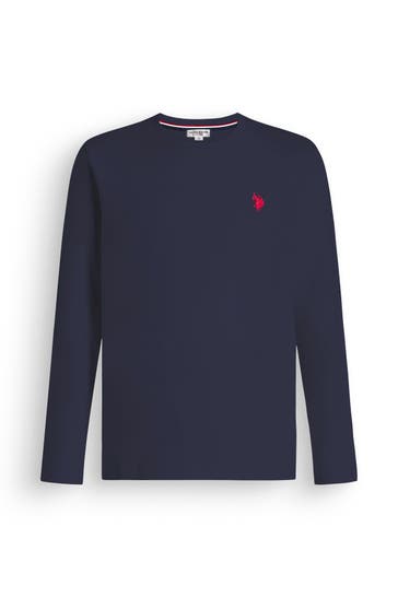 U.S. POLO ASSN. Langarmshirt 'Bob' navy