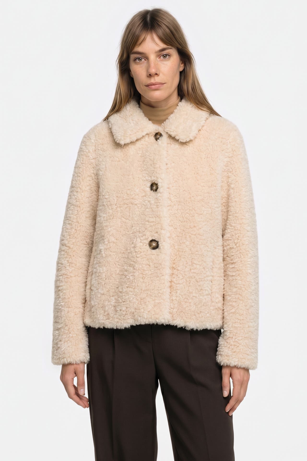 FUCHS SCHMITT Felljacke beige, Bild 1