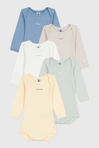 PETIT BATEAU 5er Pack Bodies mehrfarbig