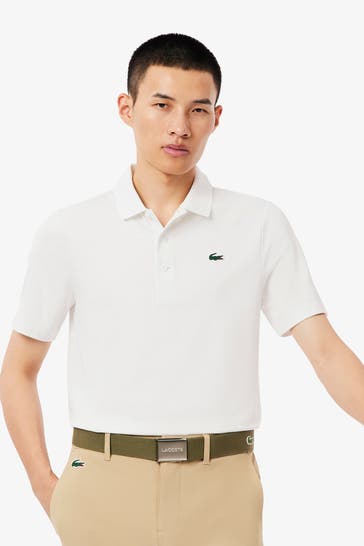 LACOSTE Funktions-Polo weiß