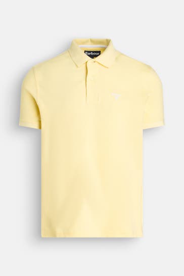 BARBOUR Polo-Shirt hellgelb