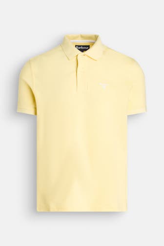 BARBOUR Polo-Shirt hellgelb
