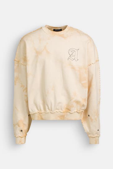 ATELIER DE ROUPA Sweater vanille gemustert