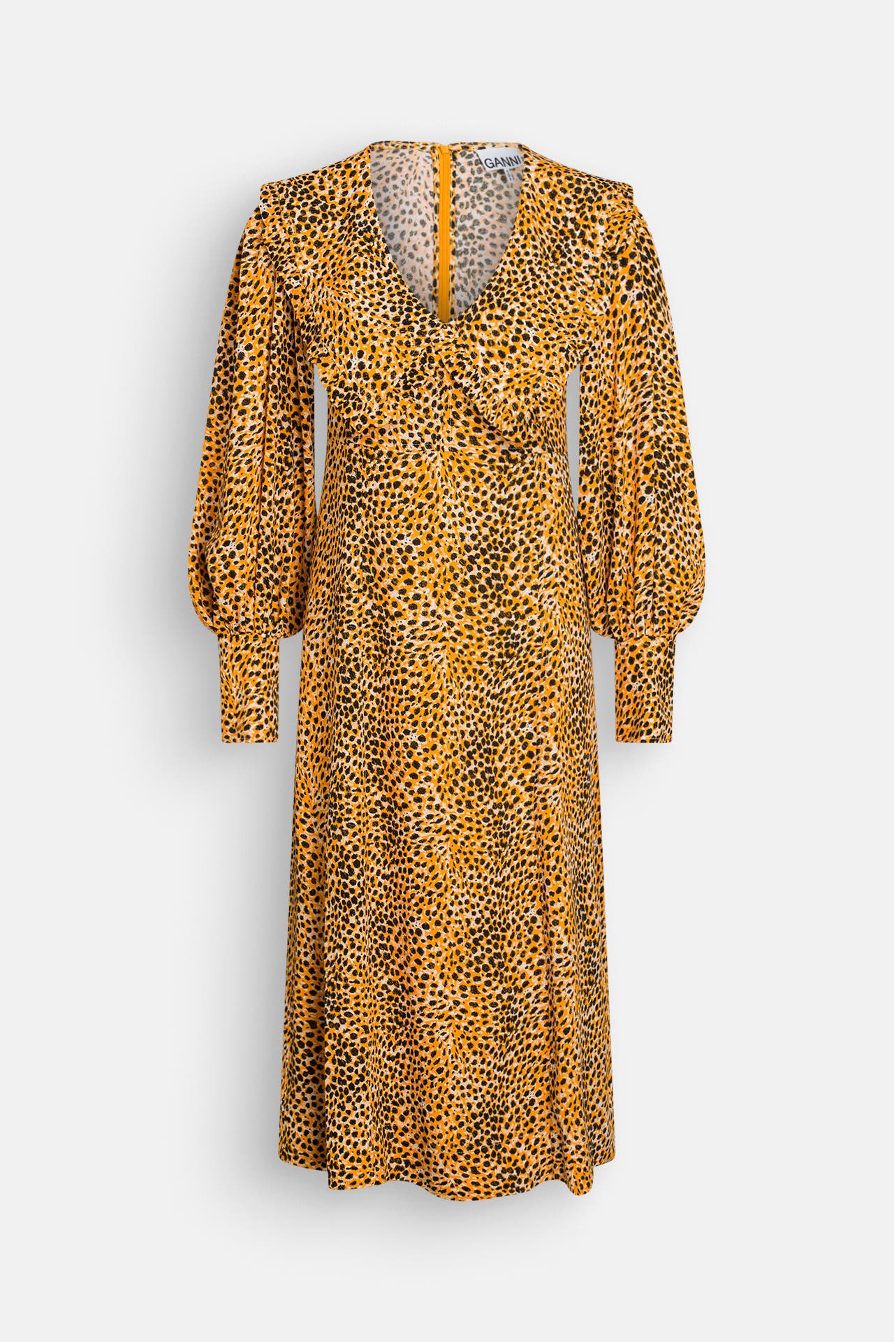 GANNI Midikleid gemustert, Bild 1