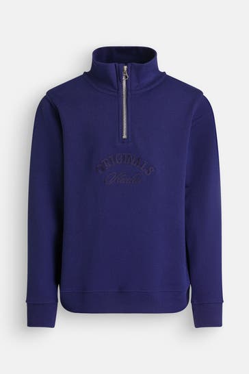 JACK & JONES Sweattroyer dunkelblau
