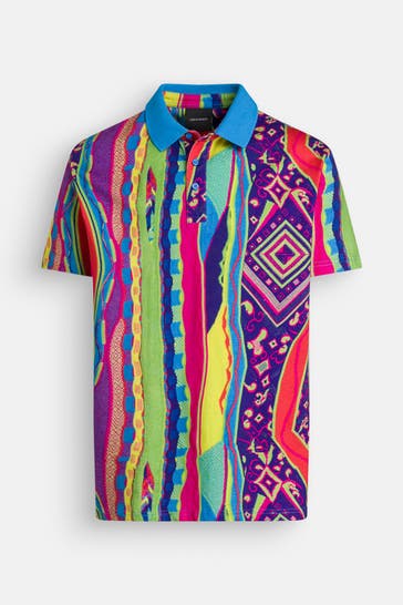 CARLO COLUCCI Polo-Shirt gemustert