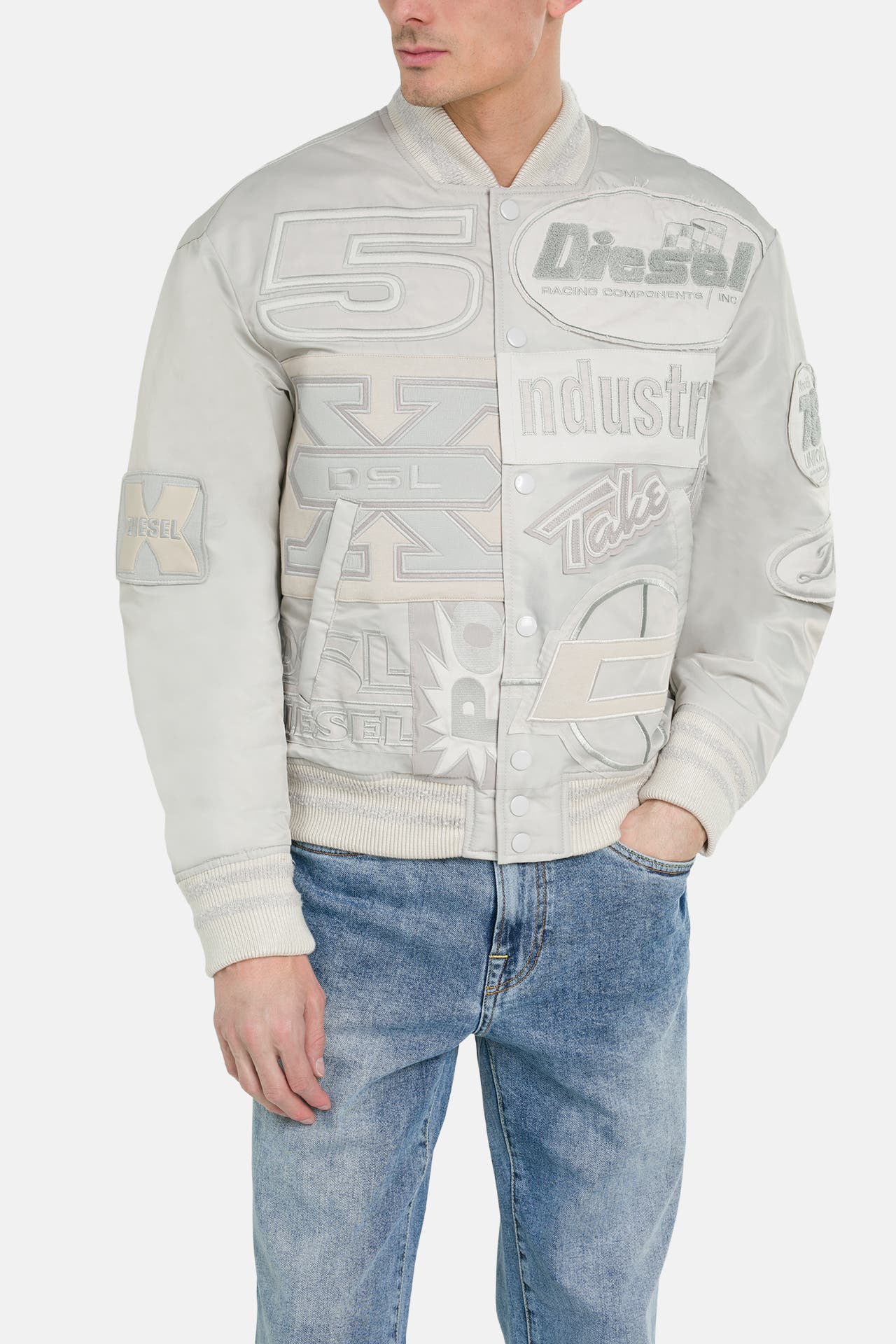 DIESEL Bomberjacke hellgrau, Bild 1