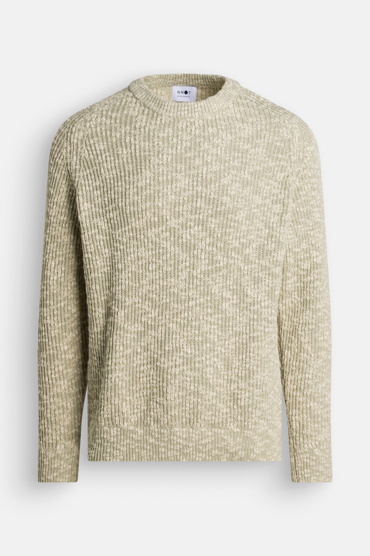 NN07 Strickpullover 'Jesse' grün meliert, Bild 1