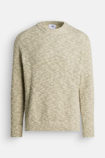 NN07 Strickpullover 'Jesse' grün meliert