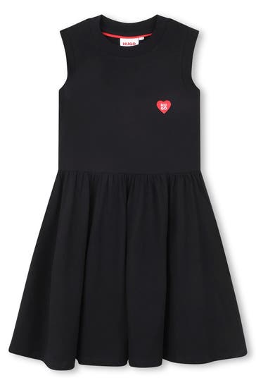 HUGO Jerseykleid schwarz