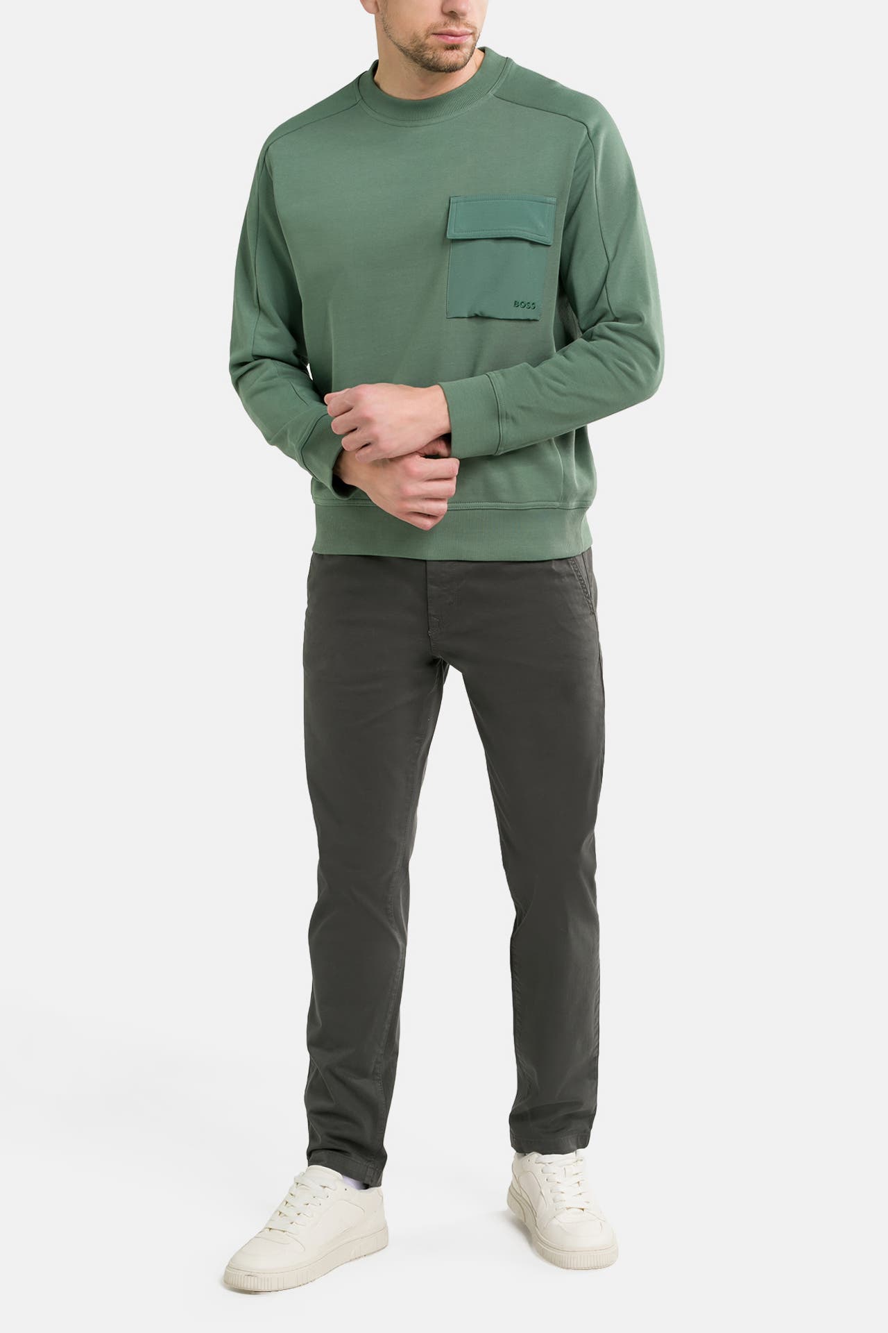 BOSS ORANGE Chino 'Schino-Taber' dunkelgrau, Bild 1