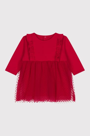 PETIT BATEAU Kleid rot