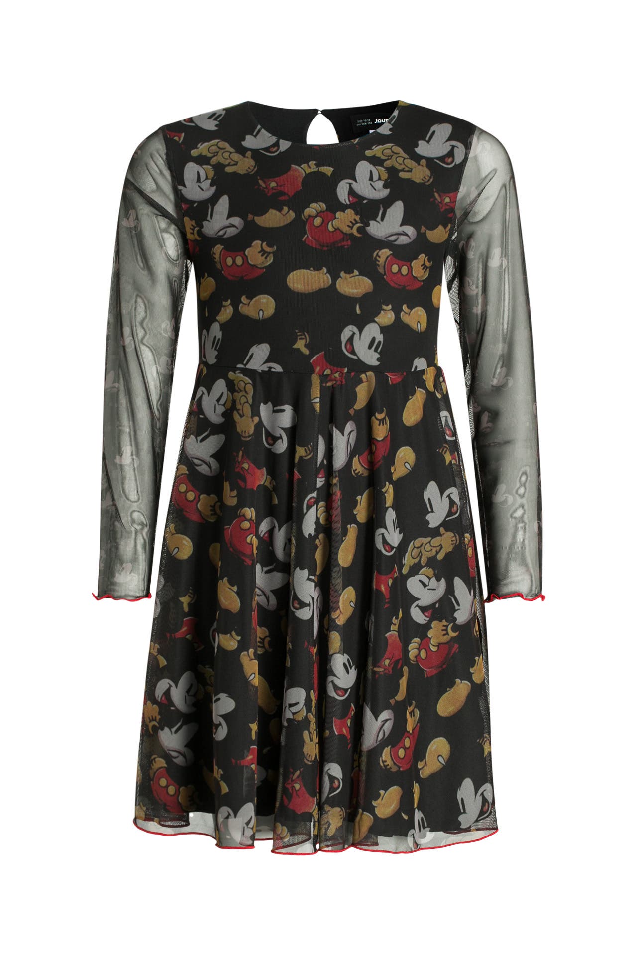 Desigual Schwarzes Kleid Aus Buntem Polyester Und Elastan Fur Damen main image 0