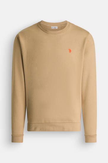 U.S. POLO ASSN. Sweatshirt hellbraun