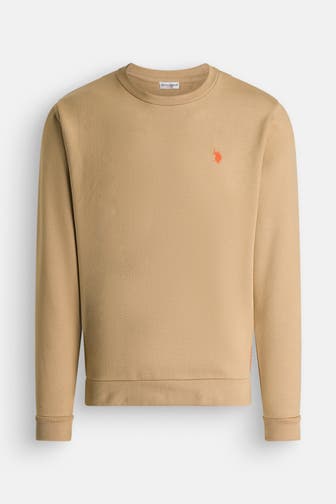 U.S. POLO ASSN. Sweatshirt hellbraun