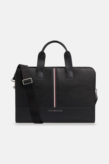 TOMMY HILFIGER Aktentasche 'Central Slim' schwarz