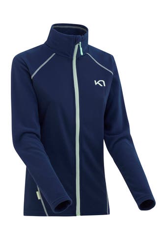 KARI TRAA Fleecejacke dunkelblau