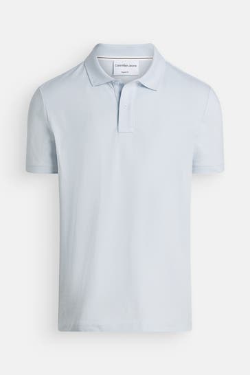 CALVIN KLEIN Polo-Shirt hellblau