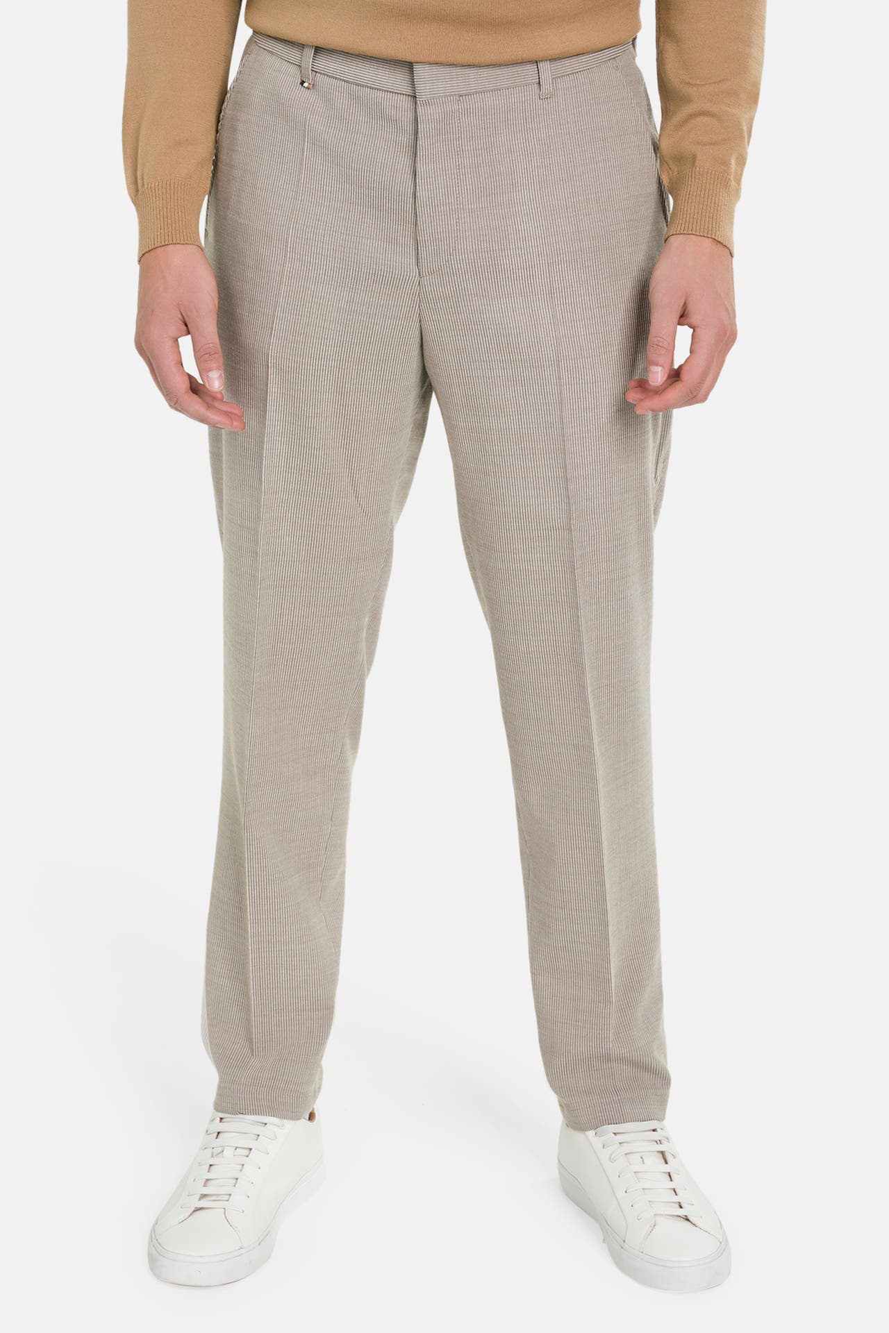 BOSS Wollmix-Stoffhose 'C-Perin' beige, Bild 1