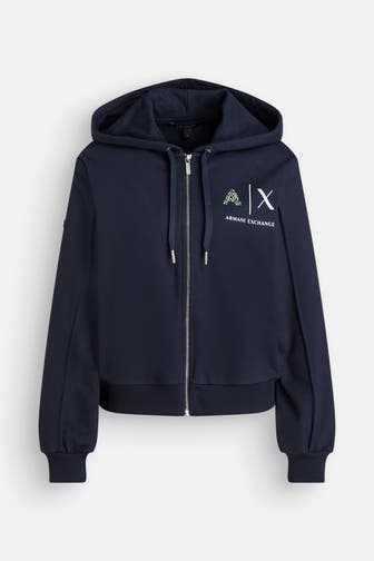 ARMANI EXCHANGE Sweatjacke schwarzblau