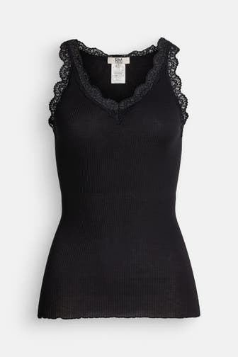 RM BY ROSEMUNDE Spitzentop 'Balta' schwarz