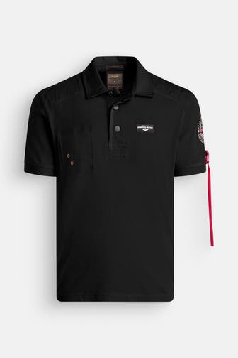 AERONAUTICA MILITARE Polo-Shirt schwarz
