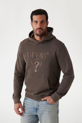 GUESS Hoodie dunkelbraun