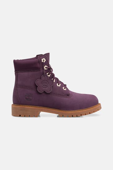 TIMBERLAND Schnürstiefel lila