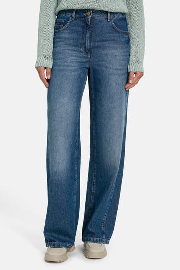 LUISA CERANO Jeans mittelblau blau
