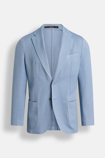 WINDSOR. - Woll-Sakko 'Manolo' taubenblau