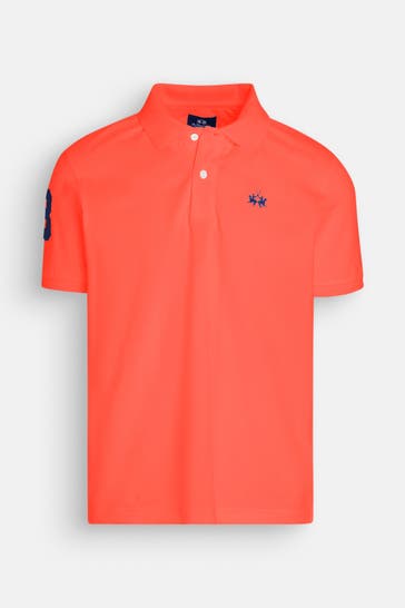 LA MARTINA Polo-Shirt dunkelorange