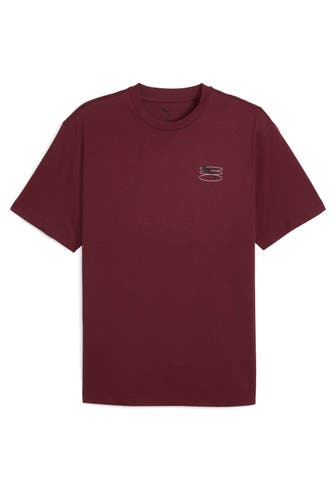 PUMA T-Shirt dunkelrot