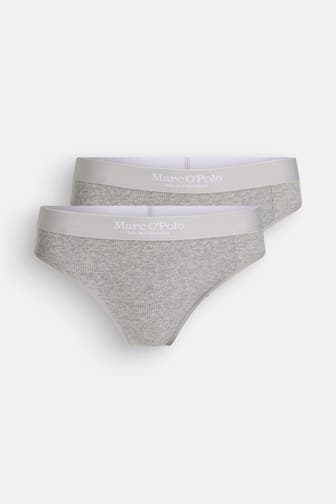 MARC O'POLO 2er-Pack Slips grau