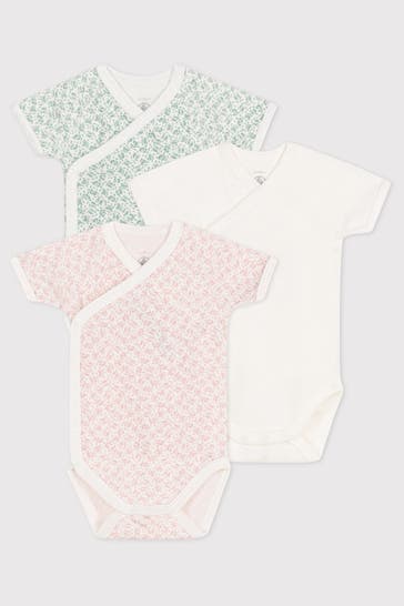 PETIT BATEAU 3er-Pack Bodies mehrfarbig
