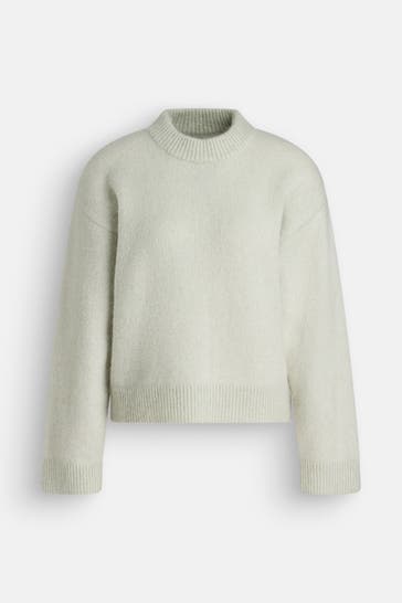 HOLZWEILER Wollmix-Pullover 'Tine' lindgrün