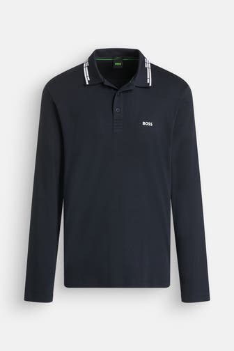 BOSS Polo-Shirt 'Pleesy' nachtblau