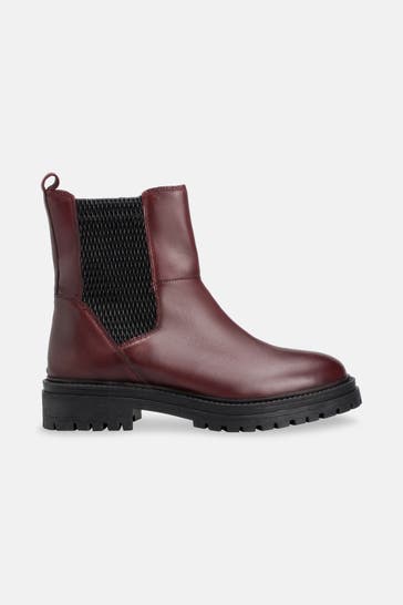 GEOX Biker Boots 'Iridea' burgunder