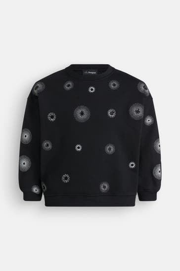 DESIGUAL Sweatshirt schwarz