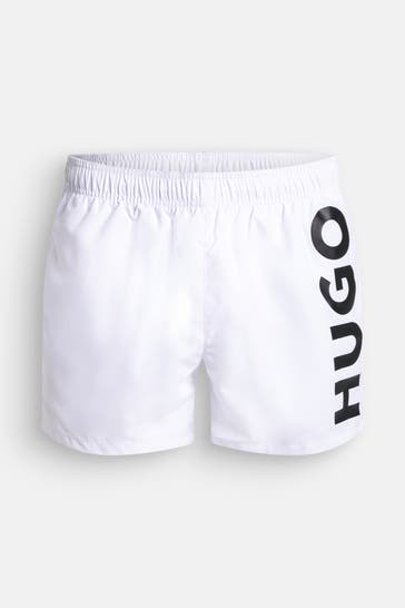HUGO Badeshorts 'Abas' weiß
