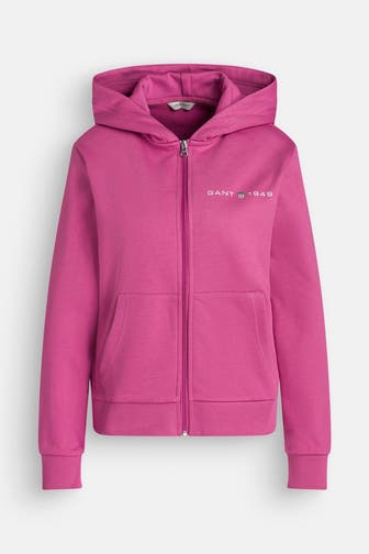 GANT Sweatjacke dunkelrosa