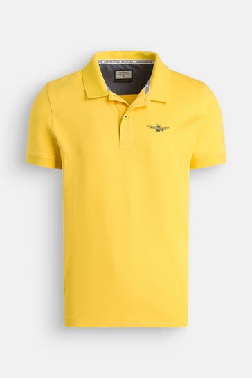 AERONAUTICA MILITARE Polo-Shirt gelb