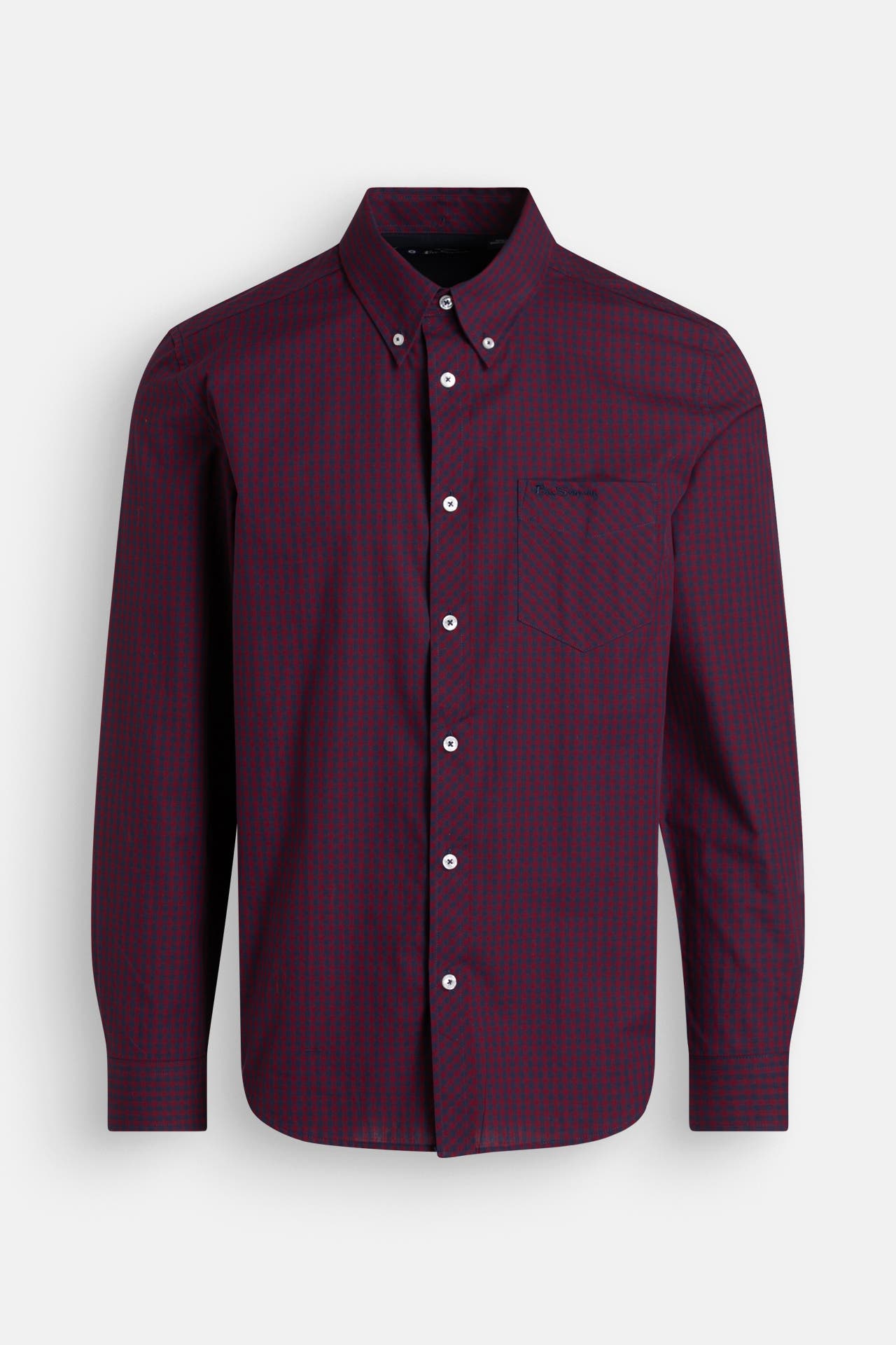 BEN SHERMAN Karohemd weinrot, Bild 1