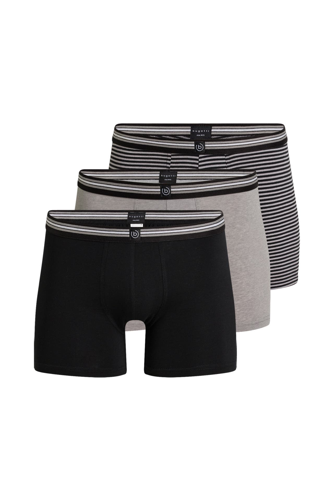 BUGATTI 3er-Pack Boxer Trunks zweifarbig, Bild 1