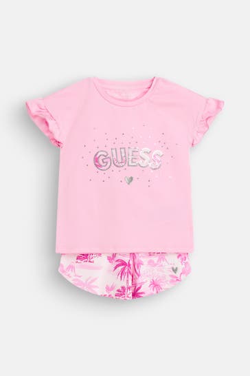 GUESS Set: T-Shirt und Shorts
