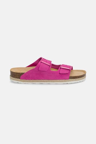 ESPADRIJ L'ORIGINALE Slides 'Ami Velour' magenta