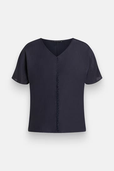 LUISA CERANO Blusenshirt dunkelblau