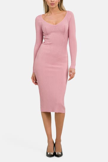 GUESS Strickkleid 'Adele' rosa