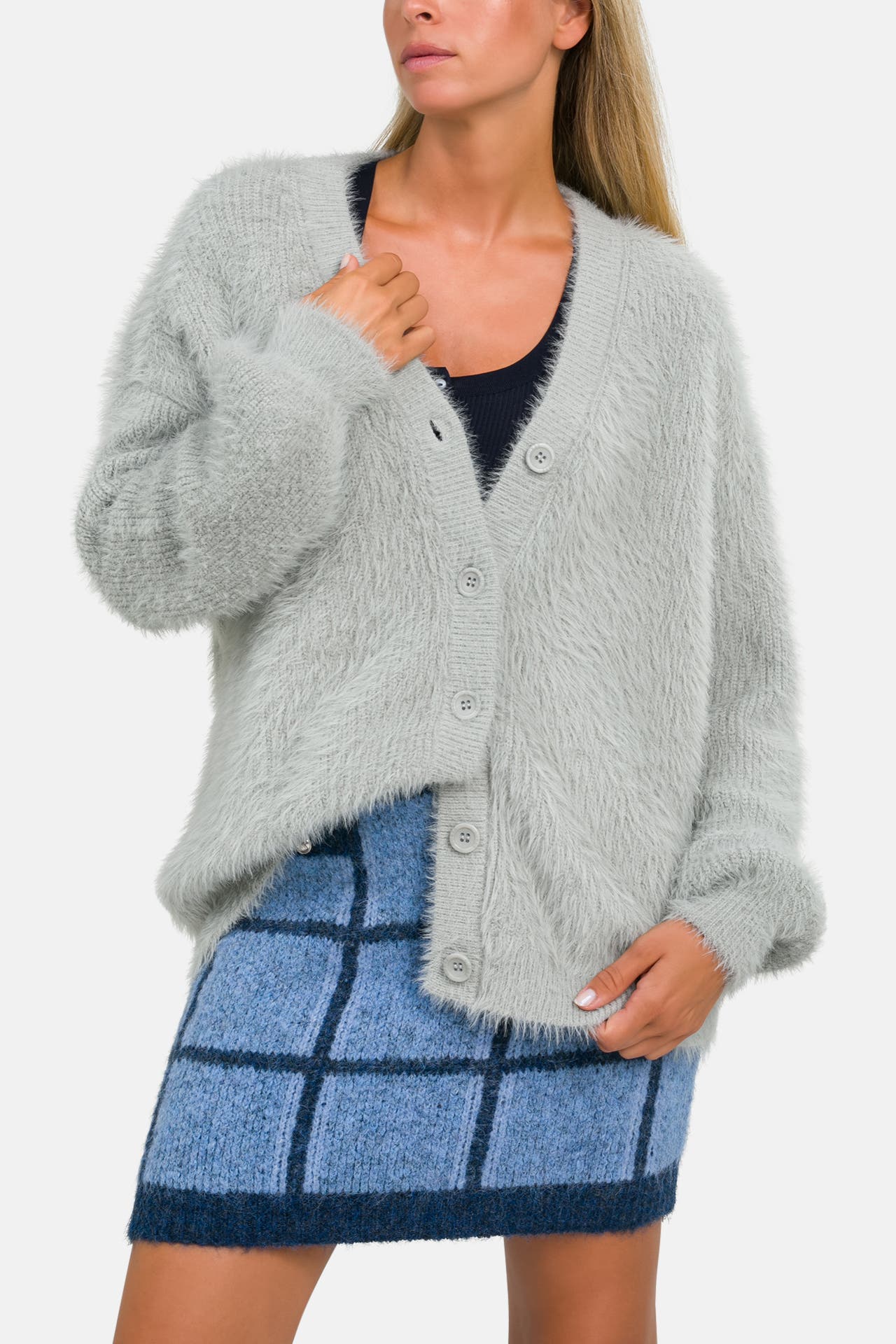 GUESS Strickjacke hellgrau, Bild 1